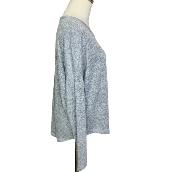 Rag & Bone Gray Shenille Relaxed LS Top MEDIUM 3511 - Picture 2 of 6